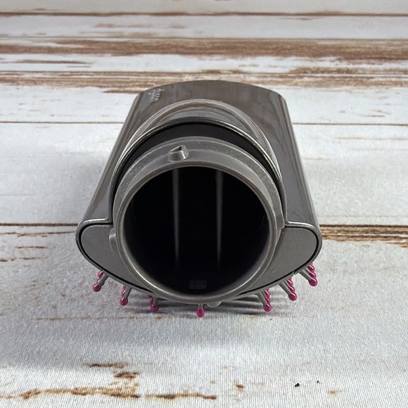 Used Dyson Airwrap Soft Smoothing Brush Attachment Nickel Fuchsia Pink OEM Part - Picture 5 of 5